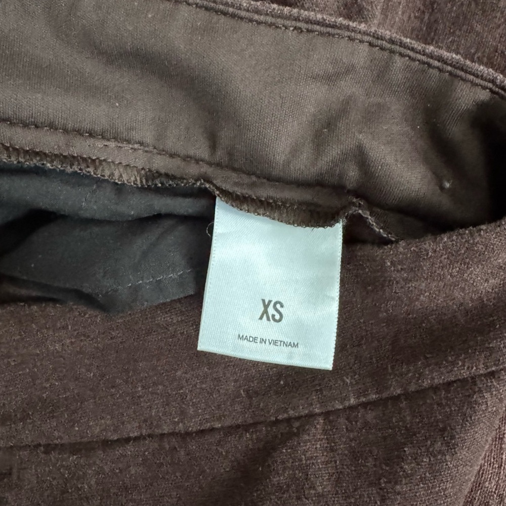 Express Dark Brown Wide Leg Super High Rise Linen Blend Pants Size XS - Picture 8 of 11